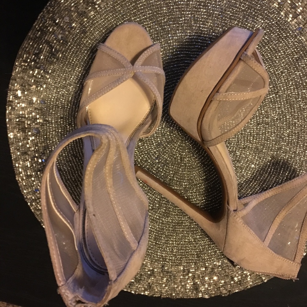 🔥Platform and mesh nude heel🔥